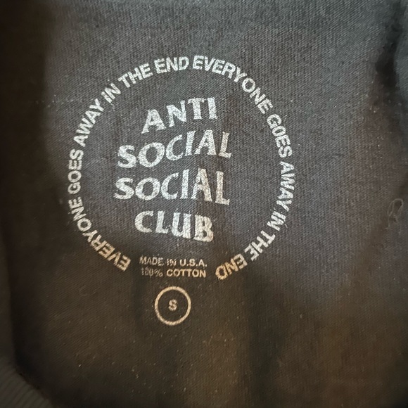 Anti Social Social Club size small butterfly cherry blossom pink flowers - Picture 5 of 5